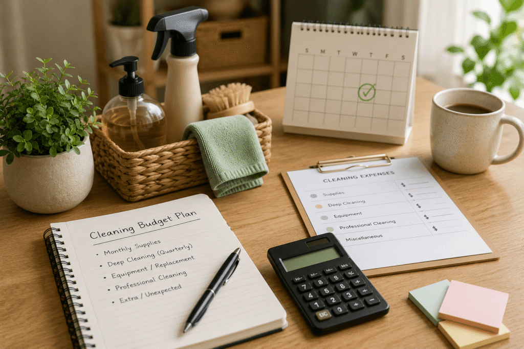 Organized planning for cleaning budget