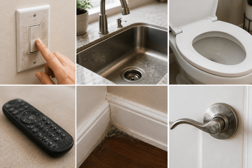 dirtiest areas in a home